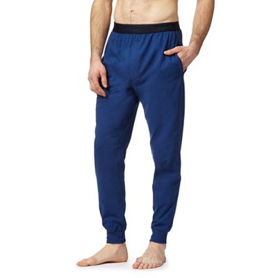Calvin Klein Blue logo print jogging bottoms